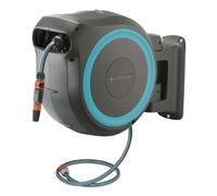 Dévidoir automatique mural RollUp XL - 35 m - Bleu turquoise - GARDENA - 18630-20