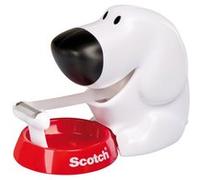 3M Scotch Dérouleur manuel pour chien + 1 rouleau de ruban adhésif Scotch Magic 19 mm x 8,89 m x12 morceau