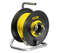 Dévidoir De Tuyau D'Air, Tuyau Pvc Jaune De 20 M Avec Raccords Rapides, Pression Maximale De 18 Bars, Enrouleur Abs, Idéal Pour Une Utilisation Industrielle Et Professionnelle - Stanley