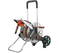 Gardena – Chariot à tuyaux CleverRoll M Easy – Métal, tuyau Flex avec accessoires 25 m