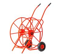 Dévidoir en acier époxy pour tuyau d'eau 130 m 1'' MW Tools HW1301SP