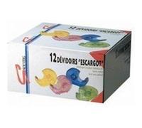 Dévidoir escargot pour rouleau 33m translucide Solveig 4 coloris assortis Bleu G