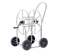 Dévidoir inox 4 roues pour tuyau d'eau 80 m 3/4'' MW Tools HW8034I2