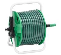 Dévidoir simple sur pied Vert avec 30 m de tuyau PVC - Tuyaux de jardin FR8069985 2parcel