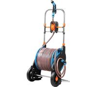Dévidoir Strend Pro 5020, avec tuyau d'arrosage 1/2", L-50+2 m, pistolet, raccords, adaptateurs