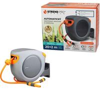 Dévidoir Strend Pro Premium, mural, automatique 1/2", avec tuyau d'arrosage L-20+2 m