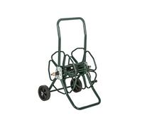 Dévidoir sur 2 roues 30 m - dévidoir métal - dévidoir chariot - enrouleur tuyau d'arrosage - métal vert