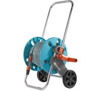 Gardena 18502-35, Chariot avec enrouleur, fonctionnel, noir, bleu, orange, acier inoxydable, 40 m