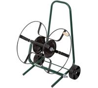 Dévidoir Tuyau Arrosage sur Roues - Métal - Pratique et Mobile - Idéal pour Jardinage - D-Work