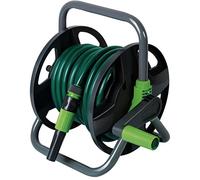 Dévidoir tuyau d'arrosage portable - RIBILAND - 15m - Ø 12,5mm - Gris