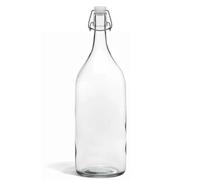 Devitre Bouteille en verre avec bouchon mécanique de 2 litres