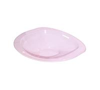 DEVNWIGMO Bain de Siège Toilette Sitz Bain Bassin Bidet Bassin de Bain Universel pour WC Large Rebords Vidange Facile Matériau PP Résistant Convient Femmes Homm, Rose Transparent