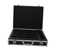 DEVNWIGMO Microphones Coffret de Rangement Boîtier Poignée Aluminium Boîte Outil Portable Fourre-Tout Matériel Adapté pour Spectacle Studio Salle