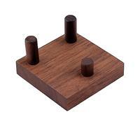 DEVNWIGMO Support Socle Décoratif En Bois Présentoir Chevalet Collectibles Structure à Trois Points Bois Prévu pour Présentation de Plaques Livres, PETIT