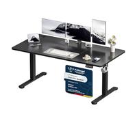 Devoko Bureau Assis-Debout Électrique 160x60 cm - Grand Bureau Informatique Réglable en Hauteur Motorisé - Table de Bureau Ergonomique avec 2 Mémoires pour Télétravail et Gaming-Noir