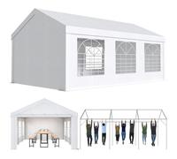 Devoko Tente de Reception,Barnum avec Protection UV 50+,Tente Reception 560g/m² Bâche PE,tonnelle de Jardin Exterieur,Barnum Pliant pour Les réunions de Famille fêtes Mariages,Blanche