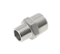DeVow Raccord de tuyau mâle-mâle en acier inoxydable SS304, Union hexagonale 1/8 "-1-1/2" BSP(DN65 to DN40)