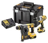 Dewalt 18V Xr Combo Drill/Driver + Hammer Drill Set