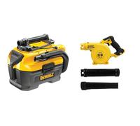 DeWalt - Aspirateur de Chantier Classe L - DCV584L-QW - Aspirateur 7,5L sur Secteur ou Batteries XR & Souffleur Compact XR 18V - DCV100-XJ - sans Fil - Souffleur Electrique avec Tube