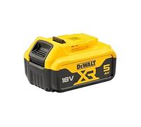 DEWALT - Batterie XR 18V 5 Ah Li-Ion - DCB184-XJ - Compatible Avec Tous Les Outils XR 18V Bricolage et Jardin DEWALT - Témoin de Charge Lumineux