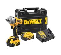 DEWALT- Boulonneuse à chocs compacte XR 18V Brushless, avec 2 batteries 5.0Ah et chargeur multi-tension, DCF891P2T-QW