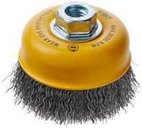 DEWALT Brosse coupelle métallique, sertie, acier au carbone, 10,2 x 1,6 cm, 11 CV, 014 po (DW49101)