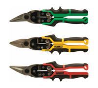 DEWALT Cisailles à tôle DEWALT ERGO, paquet de 3, droites (jaunes), gauche (rouges), droite (vertes) DWHT14676-0 Quantité:1