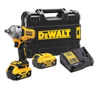 DeWALT - Clé à chocs sans fil 18V, 2 batteries 5.0 Ah XR, chargeur DCF891P2T