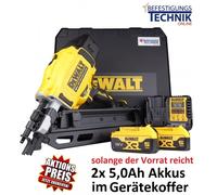 DeWalt Cloueur à bande sans fil DCN930P2 QW 50-90mm 2x5,0Ah pour clous à bande 34° DNW filaire