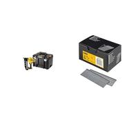 DeWalt Cloueur de Finition XR 18V - DCN660NT-XJ - Cloueur sans Fil avec Coffret TSTAK - 16 Ga & DNBA1632GZ - Lot de Pointes 16GA 20° - Kit de Clous Robustes en Acier Galvanisé 1,6x32mm