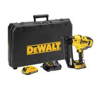 DeWALT - Cloueuse sans fil 18V 32-63 mm, 2 batteries 2,0 Ah Li-Ion, chargeur DCN660D2