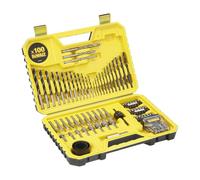 DEWALT - Coffret de 100 pièces de perçage et vissage haute performance - assortiment polyvalent pour perceuse et tournevis - coffret avec rangement, DT71563-QZ
