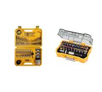 DEWALT - Coffret de 100 Pièces de Perçage et Vissage Haute Performance & Coffret de 32 Embouts de Vissage de 25mm Robustes et Précis - DT7969-QZ - Assortiment de 32 Embouts de Vissage