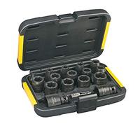 DEWALT - Coffret de 16 douilles à chocs - douilles et coffrets avec adaptateur et prises femelles - taille d'entraînement 1/2" - DT7506- QZ