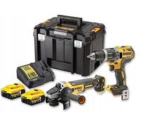 DeWALT Coffret d'outils sans fil, perceuse DCD791 + meuleuse d'angle DCG405 DCK2020P2T