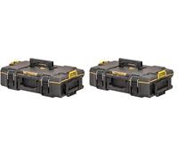 DEWALT Coffret TOUGHSYSTEM Petite Contenance DWST83293-1 - IP65-554 x 371 x 165 mm - Robuste - Emplacement TAG TOOL CONNECT - Poignées Ergonomiques DWST83293-1 (Lot de 2)