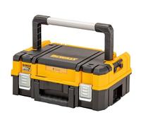 DeWalt Coffret TSTAK Petite Contenance DWST83344-1 - Organiseur Supérieur -Longue Poignée Supérieure - IP54 - Insert en Mousse Personnalisable - Emplacement Tag Tool Connect - Capacité de 30 kg Jaune