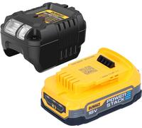 DeWalt DCB 1102 E1 Kit de démarrage sans fil 18 V avec 1x batterie Powerstack 1,7 Ah + chargeur DCB 1102