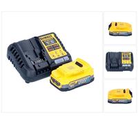 DeWalt DCB 1104 E1 Kit de démarrage sans fil 12 V / 18 V 1x batterie Powerstack 1,7 Ah + chargeur DCB 1104