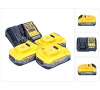 DeWalt DCB 1104 H3 Kit de démarrage sans fil 12 V / 18 V 3x batterie Powerstack 5,0 Ah + chargeur DCB 1104