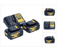 DeWalt DCB 1104 M2 kit de démarrage 12 V / 18 V 2x batterie 4,0 Ah + chargeur DCB 1104