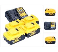 DeWalt DCB 1104 P4 Kit de démarrage sans fil 12 V / 18 V 4x batterie 5,0 Ah + chargeur DCB 1104