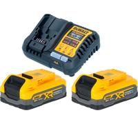 DeWalt DCB 1104 S2 Kit de démarrage sans fil avec chargeur rapide + 2x batterie Powerstack 18 V 3,5 Ah