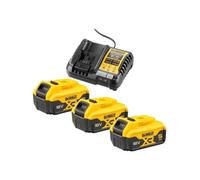 Pack 3 batteries 18 V XR 5 Ah + chargeur DEWALT DCB1104P3-QW