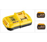 DeWALT DCB118X2-QW Kit De Démarrage Batterie Li-Ion FlexVolt 18 / 54 V (2 X 9,0 Ah) + Chargeur