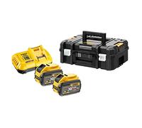 DeWALT Kit chargeur et batteries DCB118Y2T-QW 18V/54V FlexVolt Li-Ion 2x12 Ah Tstak