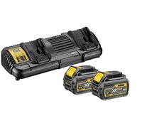 DeWalt DCB132T2-QW - 18/54V XR Flexvolt 6Ah Battery x 2 And Dual Charger Starter Kit Noir