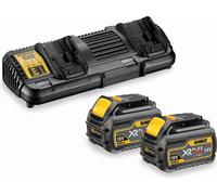 DEWALT DCB132T2-QW - Jeu de batteries et chargeur - Lithium-ion (Li-Ion) - 4 Ah - 18 V - DeWalt - noir - jaune (DCB132T2-QW)
