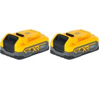 DeWalt DCBP 318 S2 Kit batterie avec 2x Powerstack batterie 18 V 3,5 Ah / 3500 mAh XR Li-Ion - avec indicateur de charge