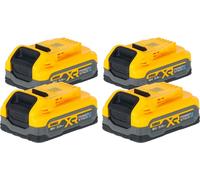 DeWalt DCBP 318 S4 Kit batterie avec 4x Powerstack batterie 18 V 3,5 Ah / 3500 mAh XR Li-Ion - avec indicateur de charge